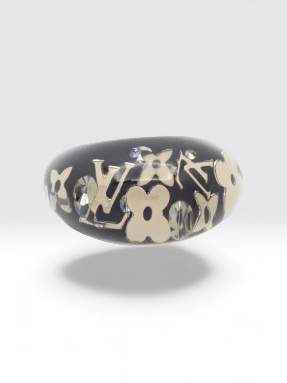 💙 Louis Vuitton Inclusion Resin Dome Ring – Blue/black 💙 - Picture 2 of 9